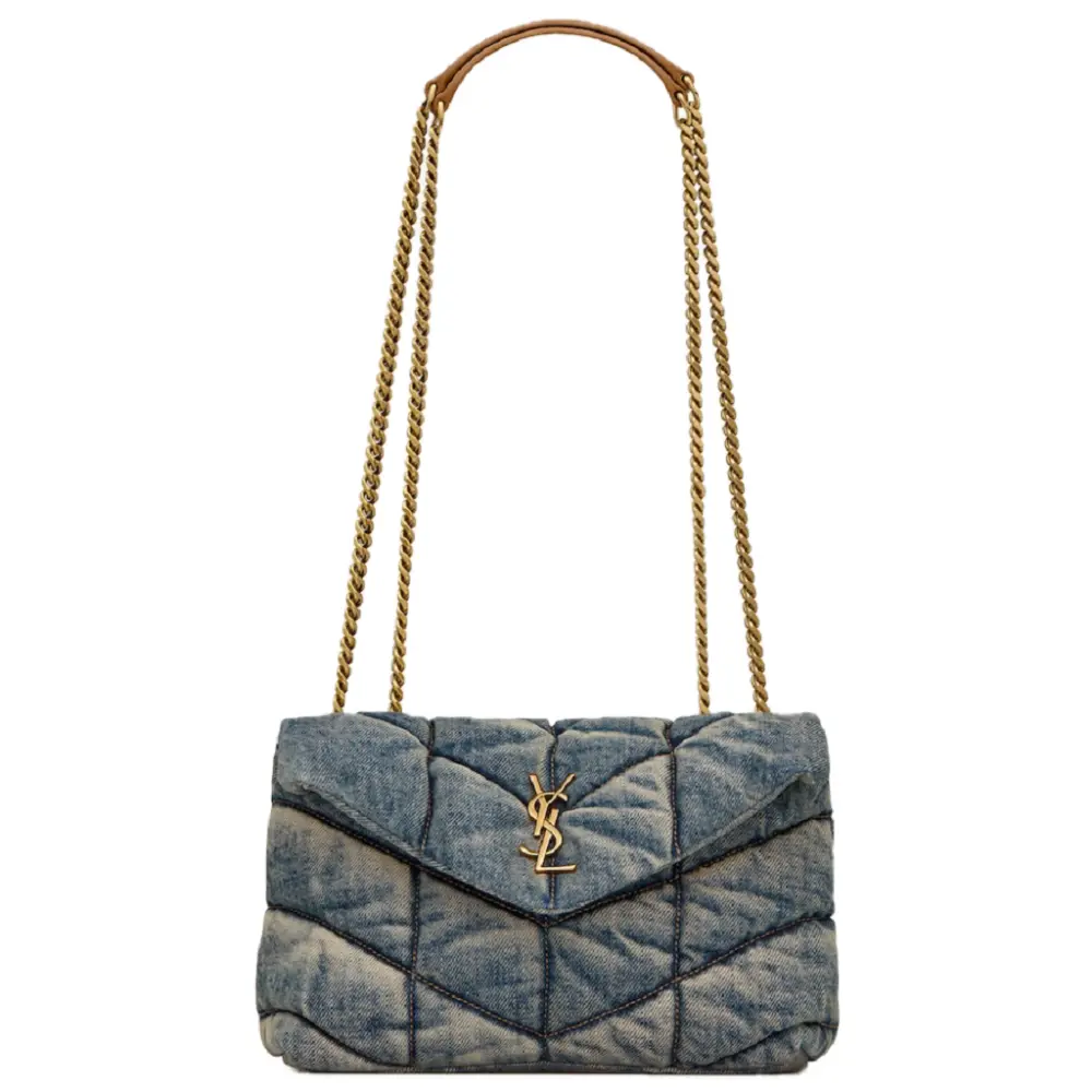 Túi Saint Laurent Puffer ‘Rodeo Blue’ 7593372PT674575