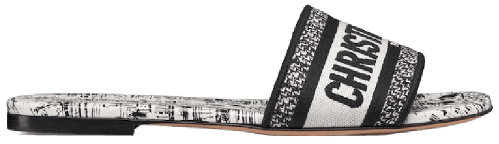 Dép Dior Dway Slide ‘Black White’ KCQ209PSG-S19W