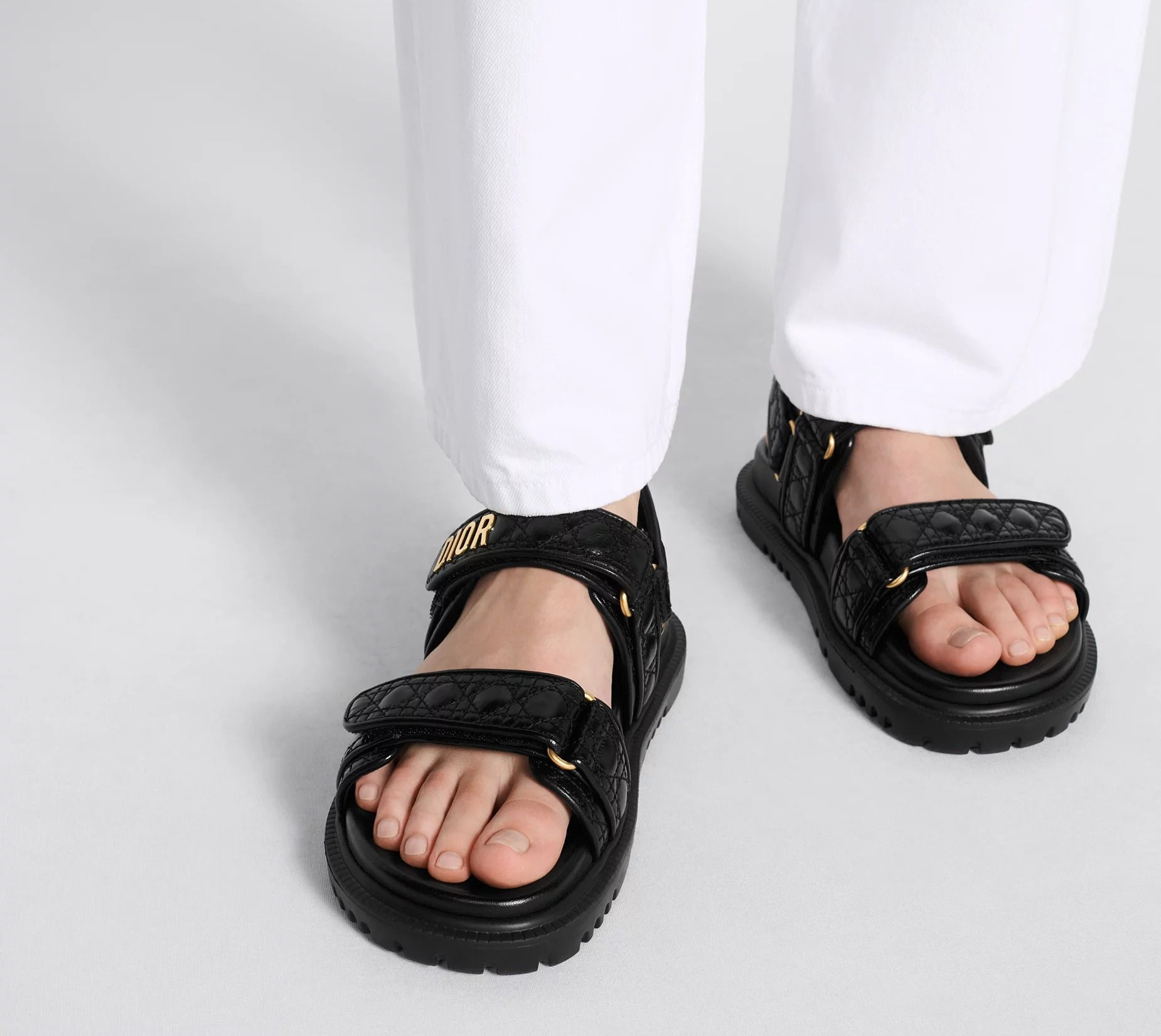 Alternative view of Dép Dior Dioract Sandal ‘Black’ KCO005CQC-S900
