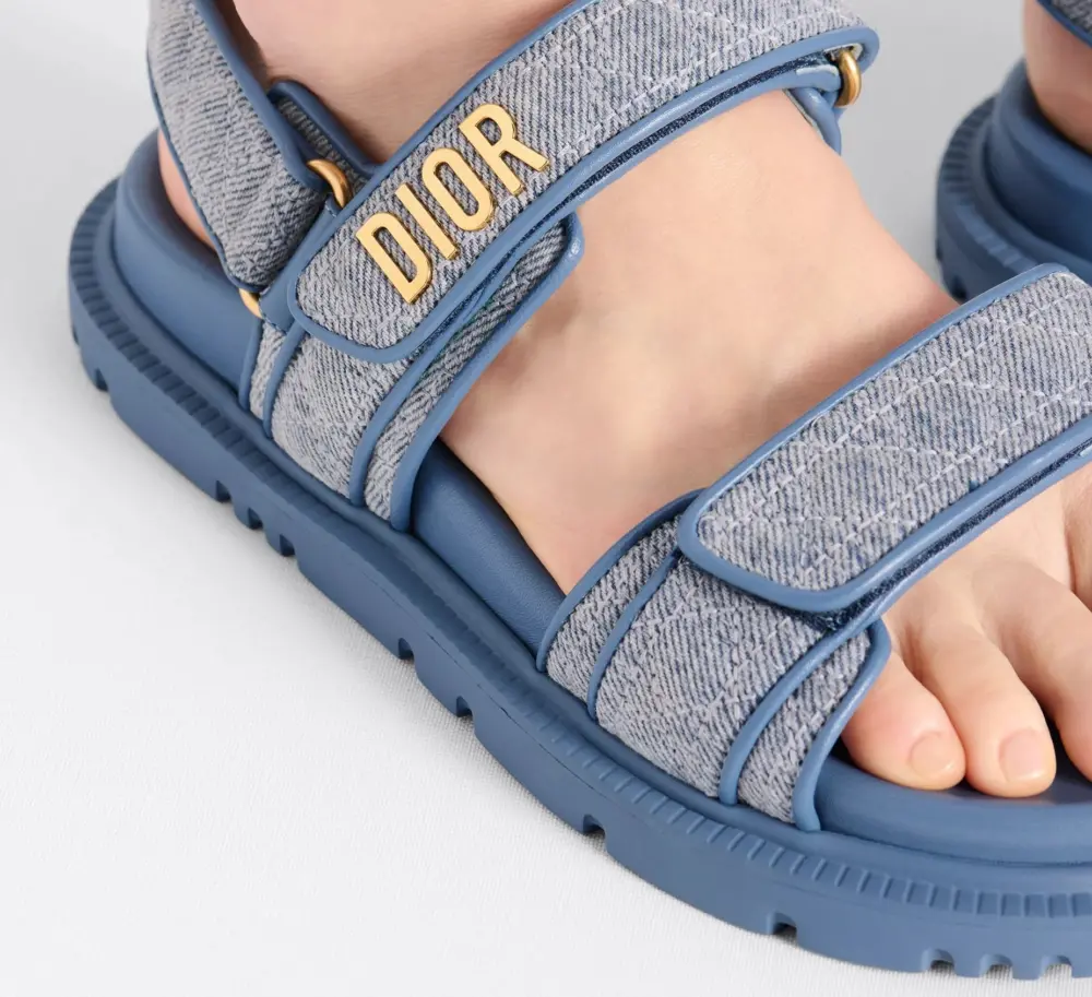 Dép Dior Dioract Sandal ‘Blue’ KCO141FJL-S70B - Ảnh 3