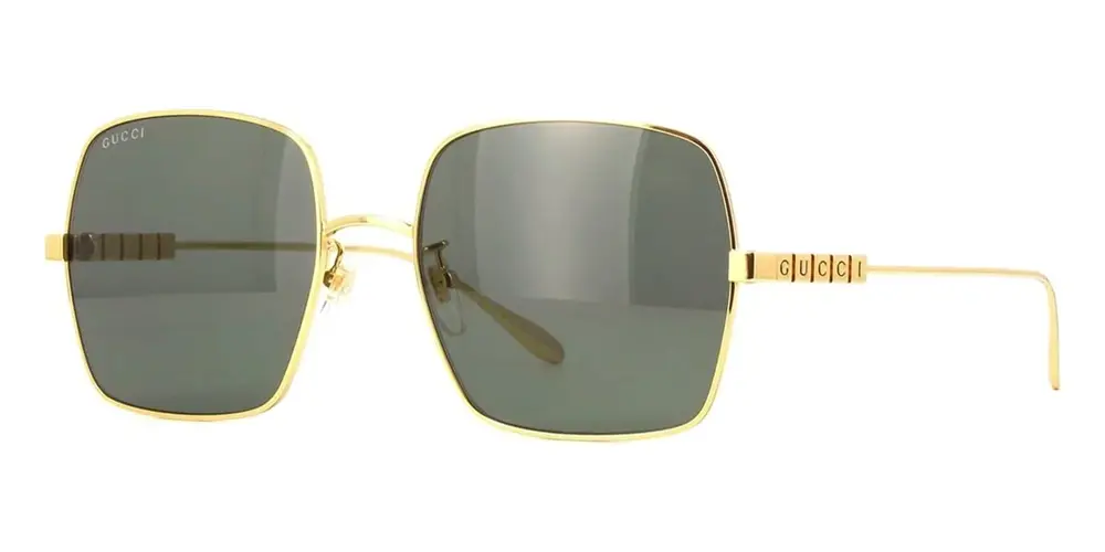 Kính Gucci Sunglasses 'Gold Black' GG1434S-001 - Ảnh 5