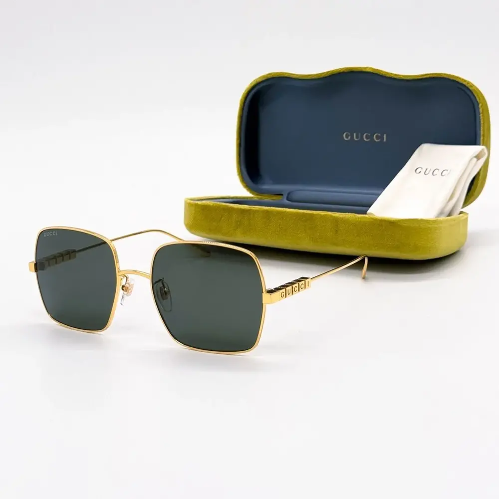 Kính Gucci Sunglasses 'Gold Black' GG1434S-001 - Ảnh 4