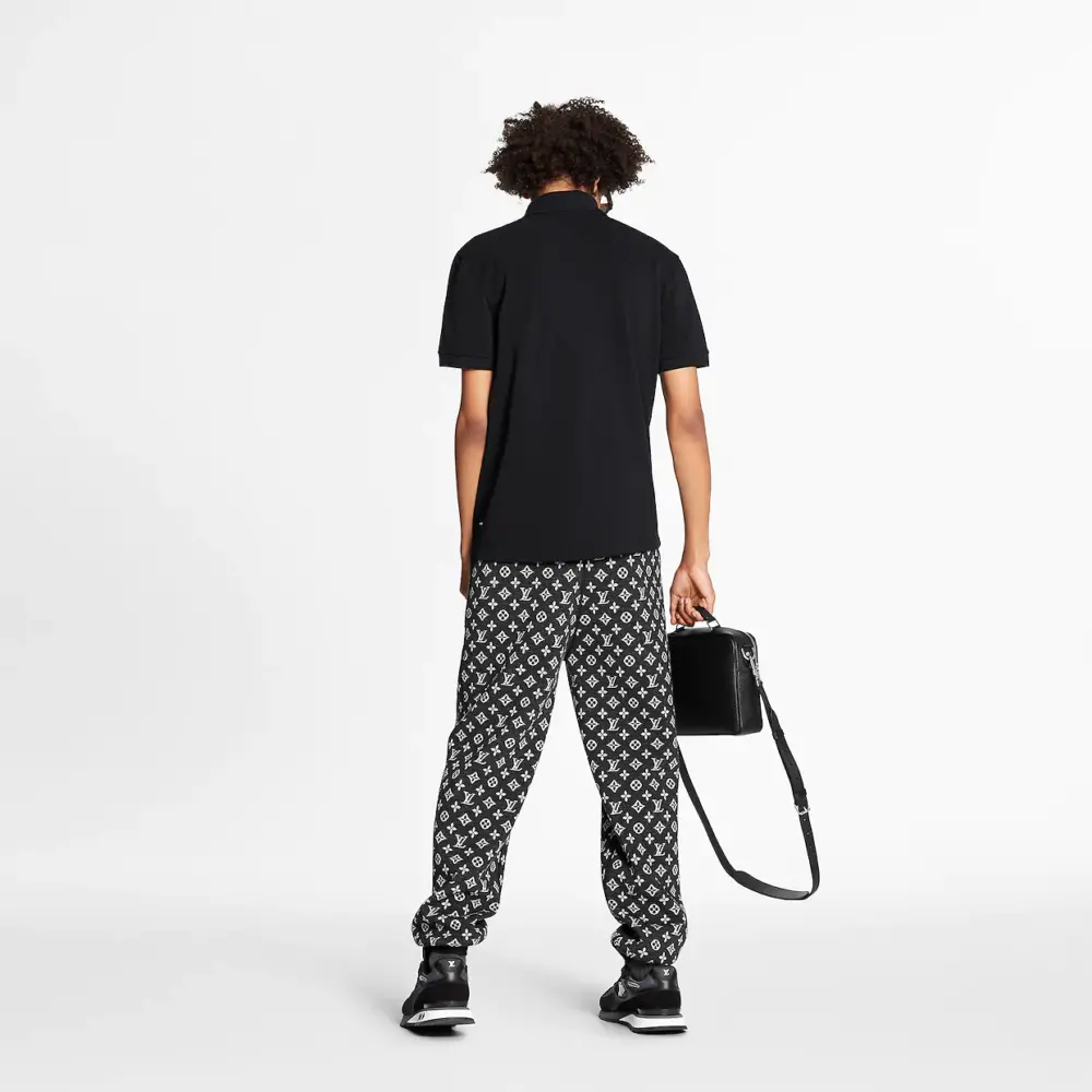 Alternative view of Áo Louis Vuitton Half Damier Polo ‘Black’ 1A8HBZ