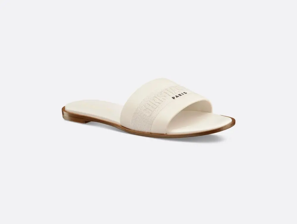 Dép Dior Dway Slide ‘White’ KCQ986CEY-S03W - Ảnh 4