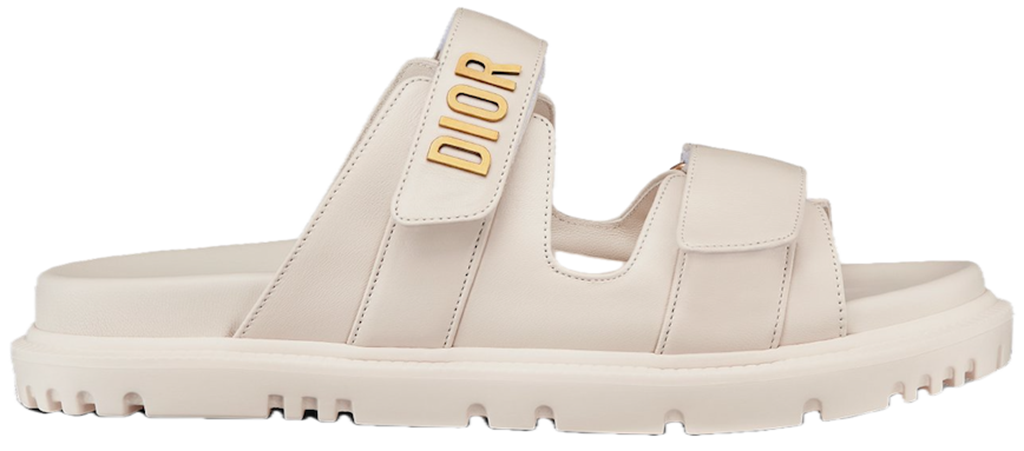 Dép Dior Dioract Slide ‘White’ KCQ718LAB-S03W
