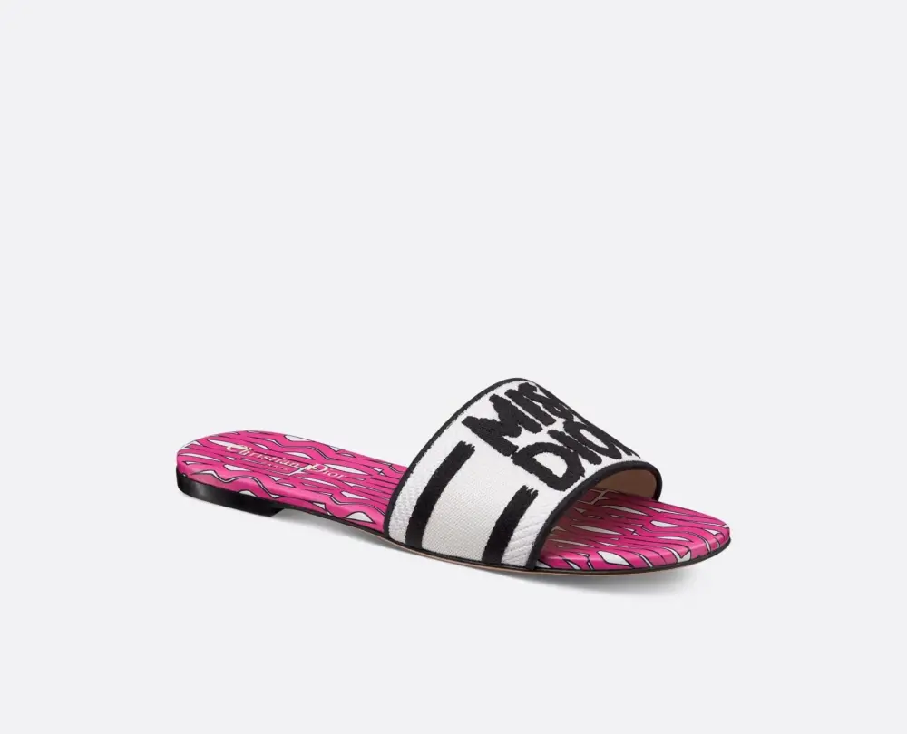 Dép Dior Dway Slide ‘Fuchsia’ KCO109EZO-S05F - Ảnh 4