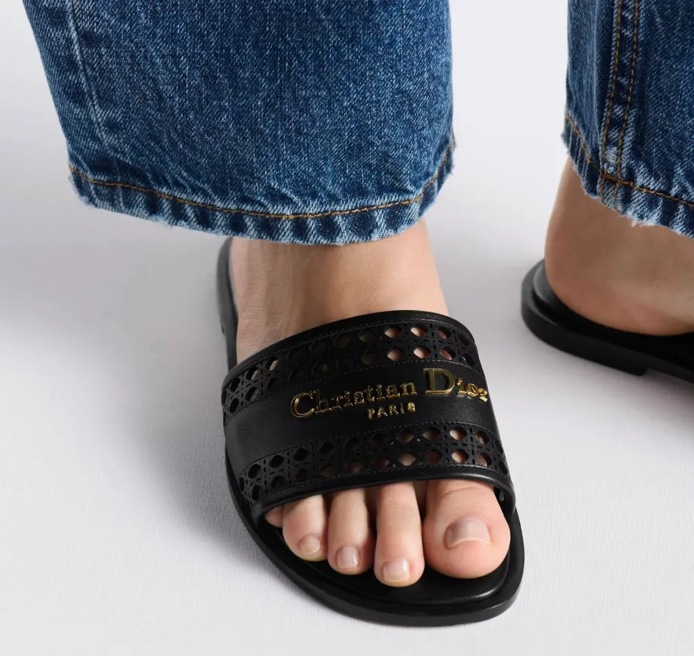Alternative view of Dép Dior D-Lane Slide ‘Black’ KCO157MLC-S900