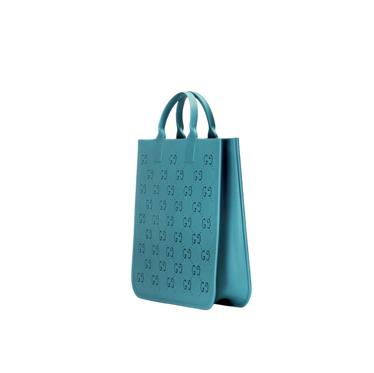 Túi Gucci GG Rubber Tote Bag ‘Blue’ 679365-JFO00-4933 - Ảnh 3