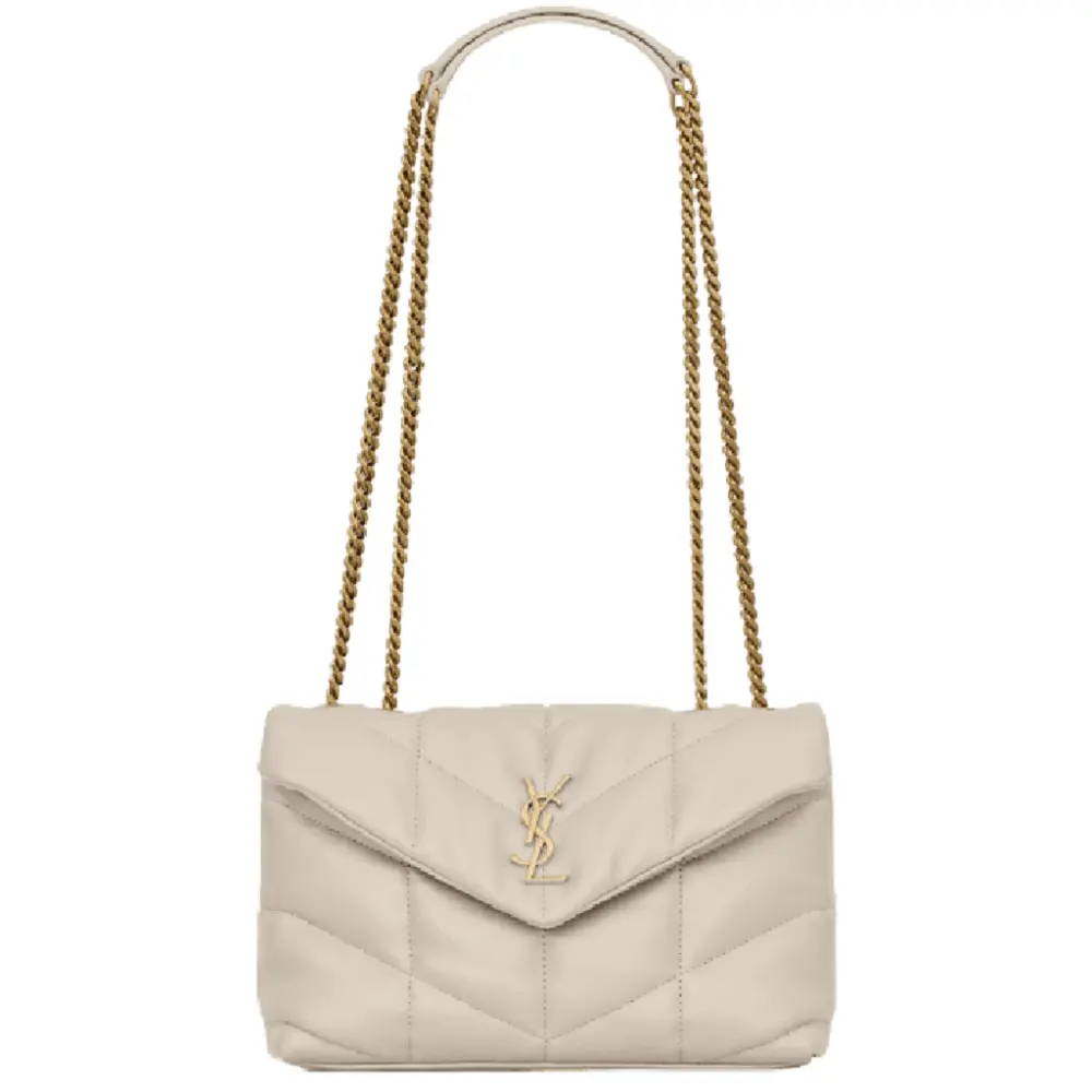 Túi Saint Laurent Toy Puffer ‘Blanc’ 7593371EL079207