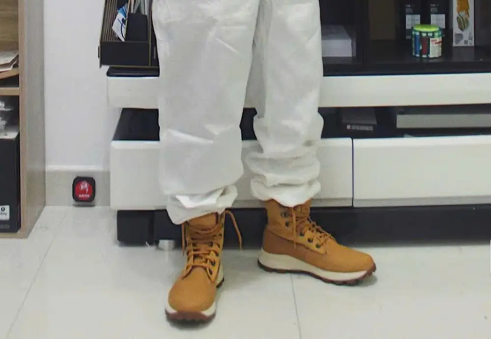 Giày Timberland Treadlight 6 Inch ReBOTL Waterproof Boot 'Wheat Orange' A2DSZW - Ảnh 4