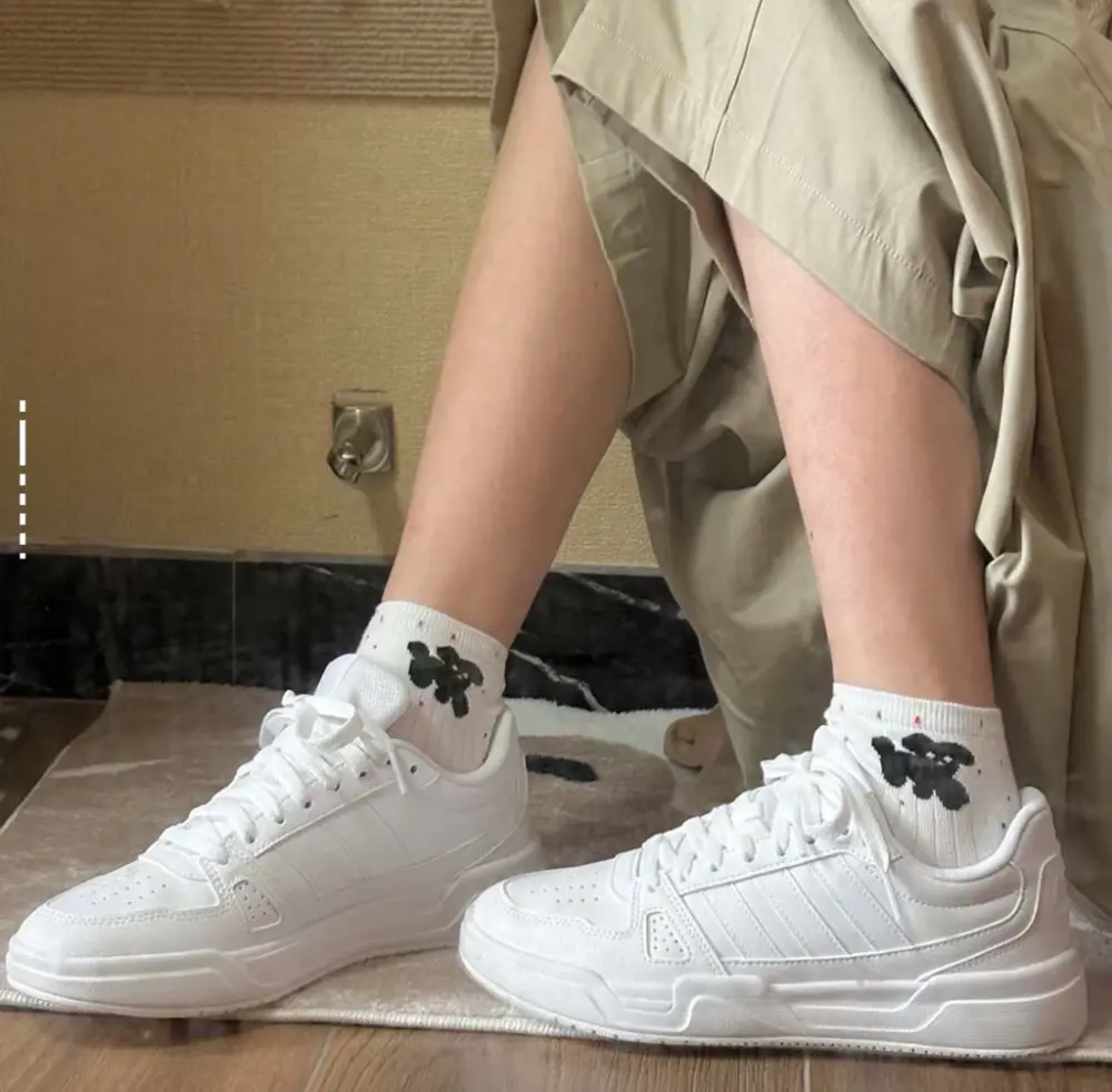 Alternative view of Giày adidas Lite Baller PU "All White" - JS4358