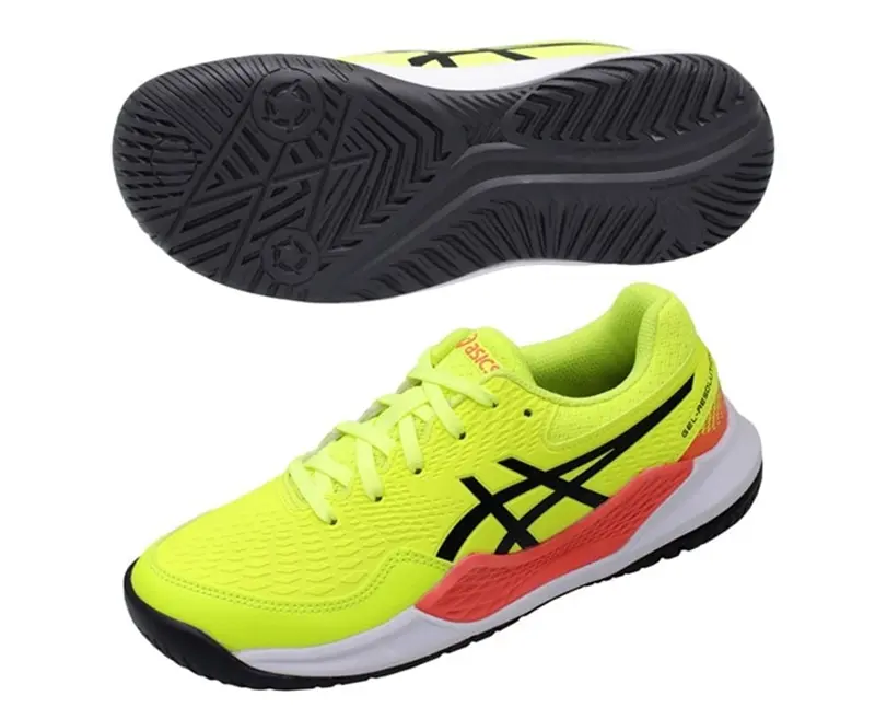 Giày Asics Gel-Resolution 9 GS ‘Safety Yellow Black’ 1044A067-750 - Ảnh 4