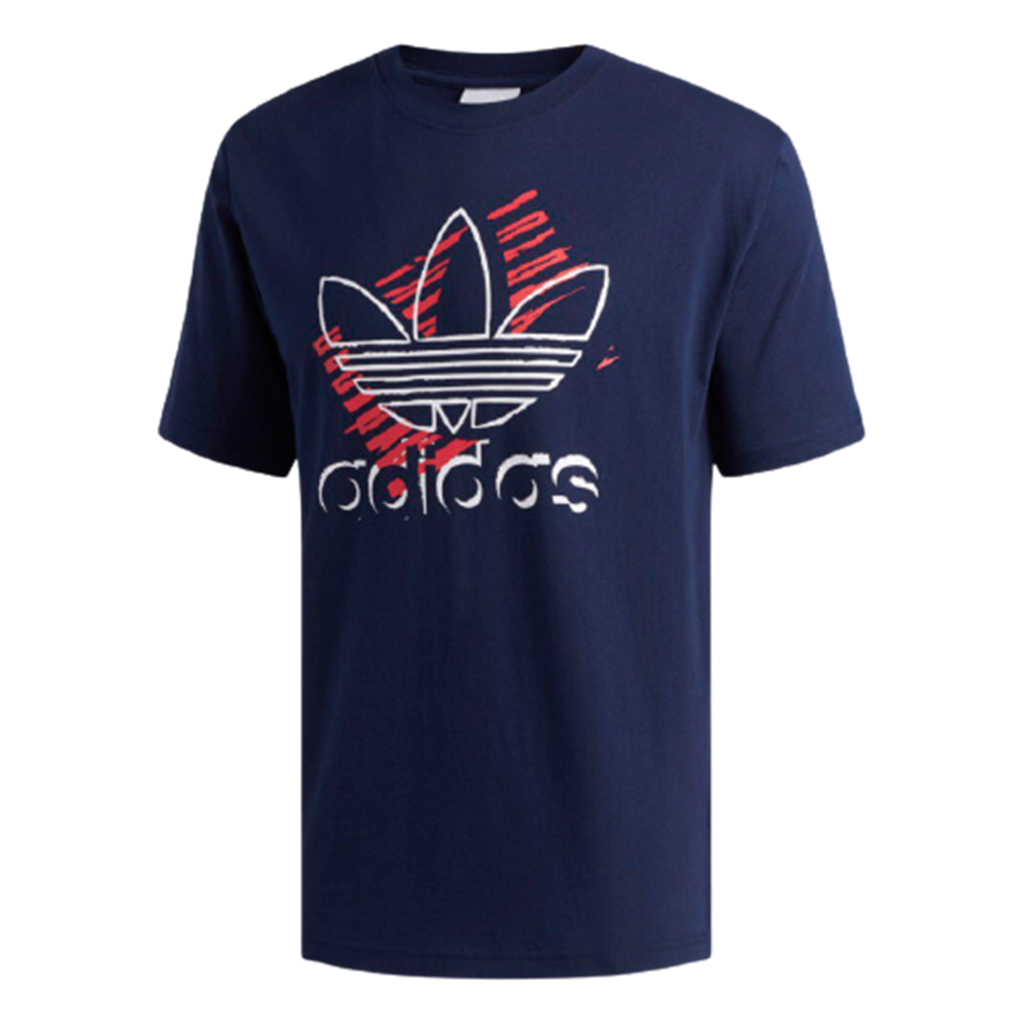 Áo Adidas Men Originals Art Trefoil Shirts Training Jersey Navy DV3281