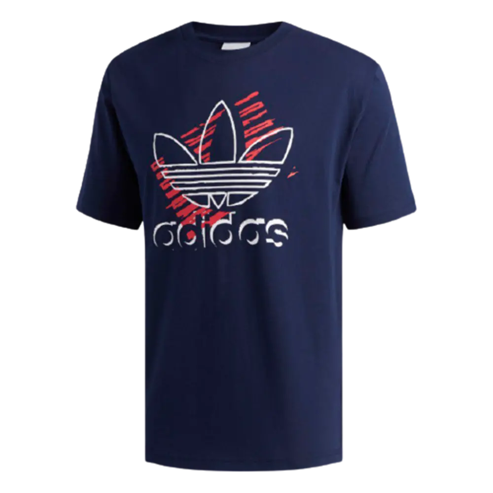 Áo Adidas Men Originals Art Trefoil Shirts Training Jersey Navy DV3281