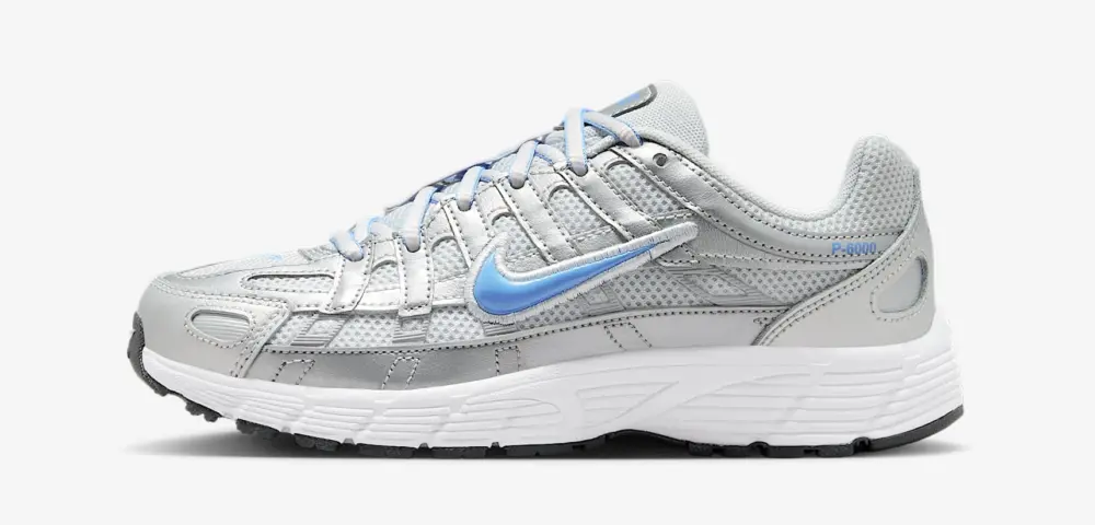 Alternative view of Giày Nike P-6000 GS ‘Metallic Silver University Blue’ HV5064-007