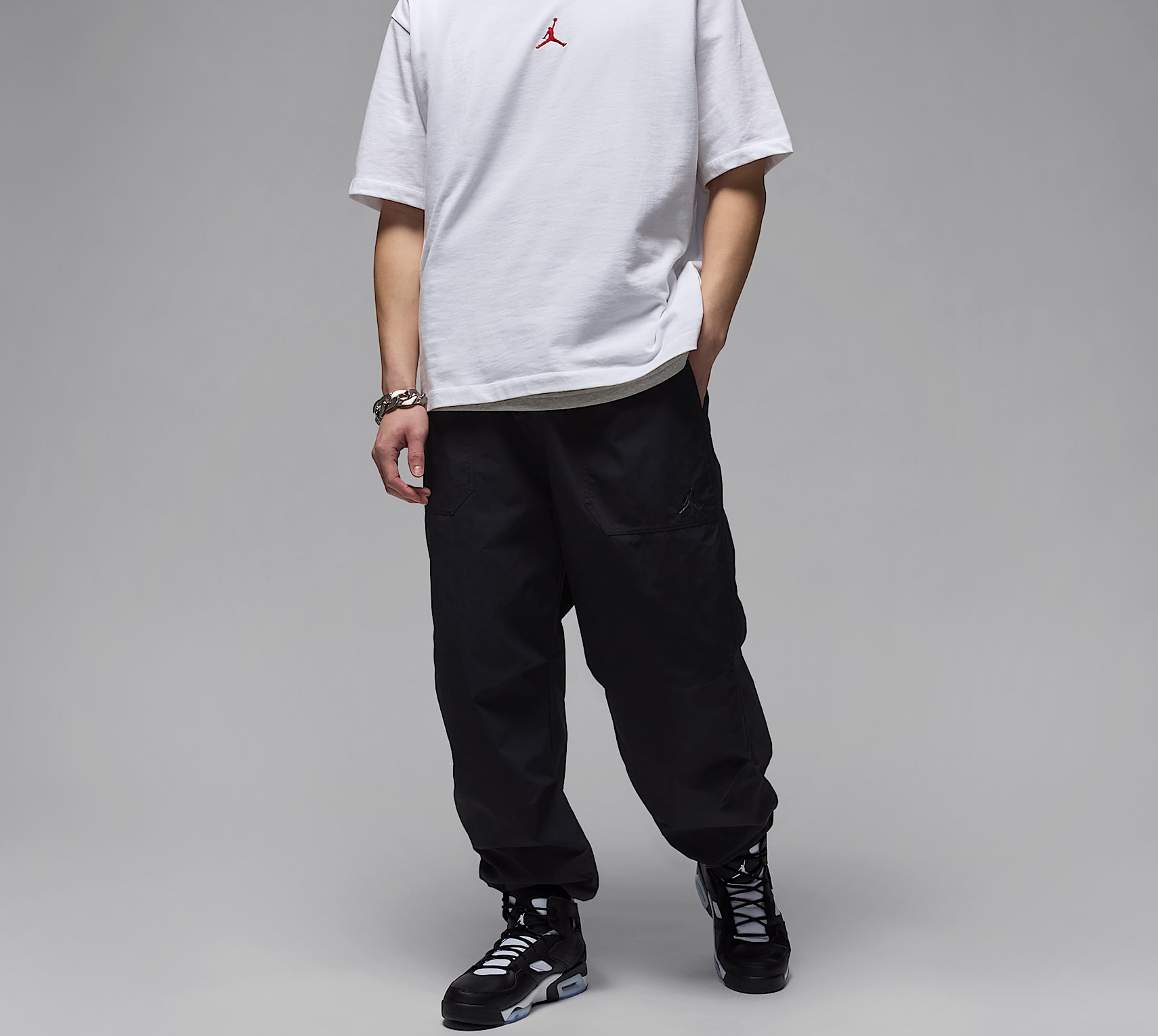 Alternative view of Giày Nike Jordan Flight Club ’91 ‘Black White’ DC7329-002