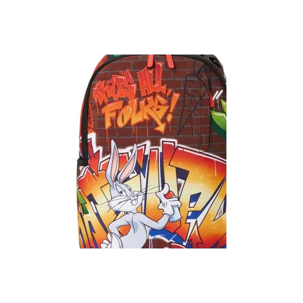 Alternative view of Balo SPRAYGROUND Polyester 'Orange Gray' 910B4383NSZ