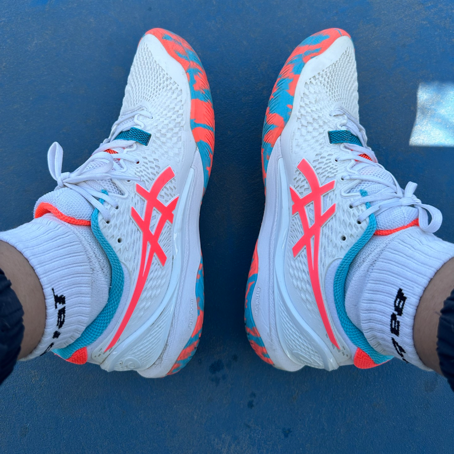 Giày Asics Gel-Resolution 9 ‘White Pitch Green’ 1041A435-101 - Ảnh 9