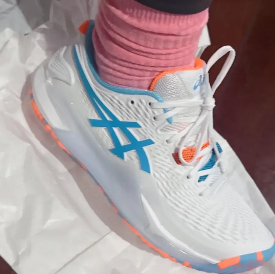 Giày Asics Gel-Resolution 9 ‘White Pitch Green’ 1041A435-101 - Ảnh 8