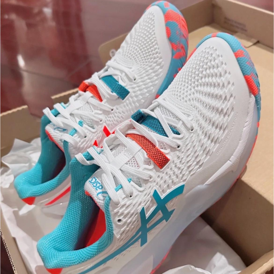 Giày Asics Gel-Resolution 9 ‘White Pitch Green’ 1041A435-101 - Ảnh 7