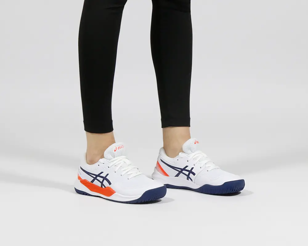 Alternative view of Giày Asics Gel-Resolution 9 GS ‘White Blue Expanse’ 1044A067-103