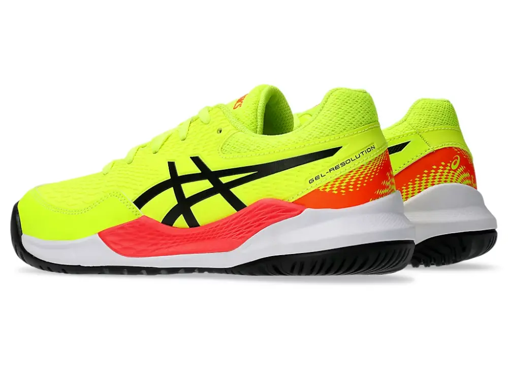 Giày Asics Gel-Resolution 9 GS ‘Safety Yellow Black’ 1044A067-750 - Ảnh 3