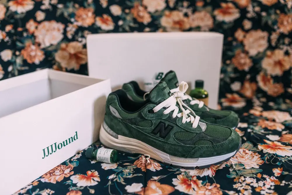 Giày New Balance JJJJound x 992 Made in USA ‘Mossy Green’ M992JJ - Ảnh 3