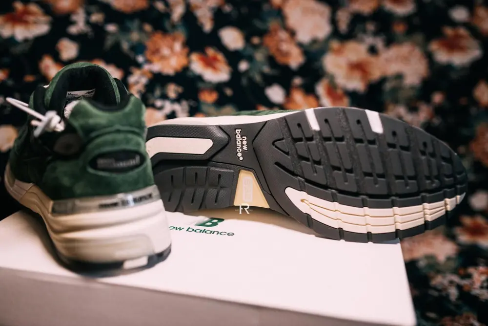 Giày New Balance JJJJound x 992 Made in USA ‘Mossy Green’ M992JJ - Ảnh 4