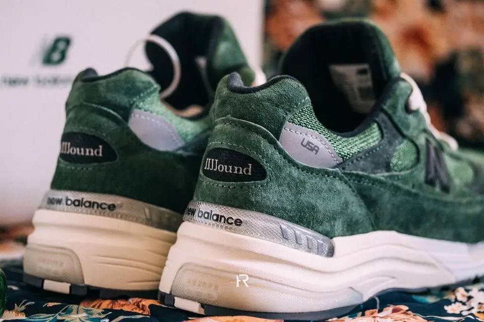 Giày New Balance JJJJound x 992 Made in USA ‘Mossy Green’ M992JJ - Ảnh 5