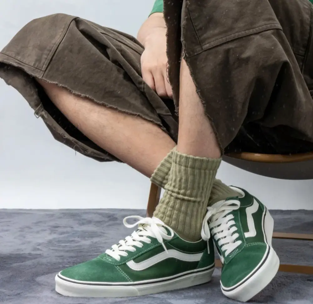 Giày Vans UA Old Skool ‘Green White’ VN0A4U3B2NC - Ảnh 3