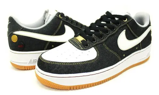 Giày Nike Air Force 1 ’07 Low ‘Black Denim’ 630930-001 - Ảnh 3