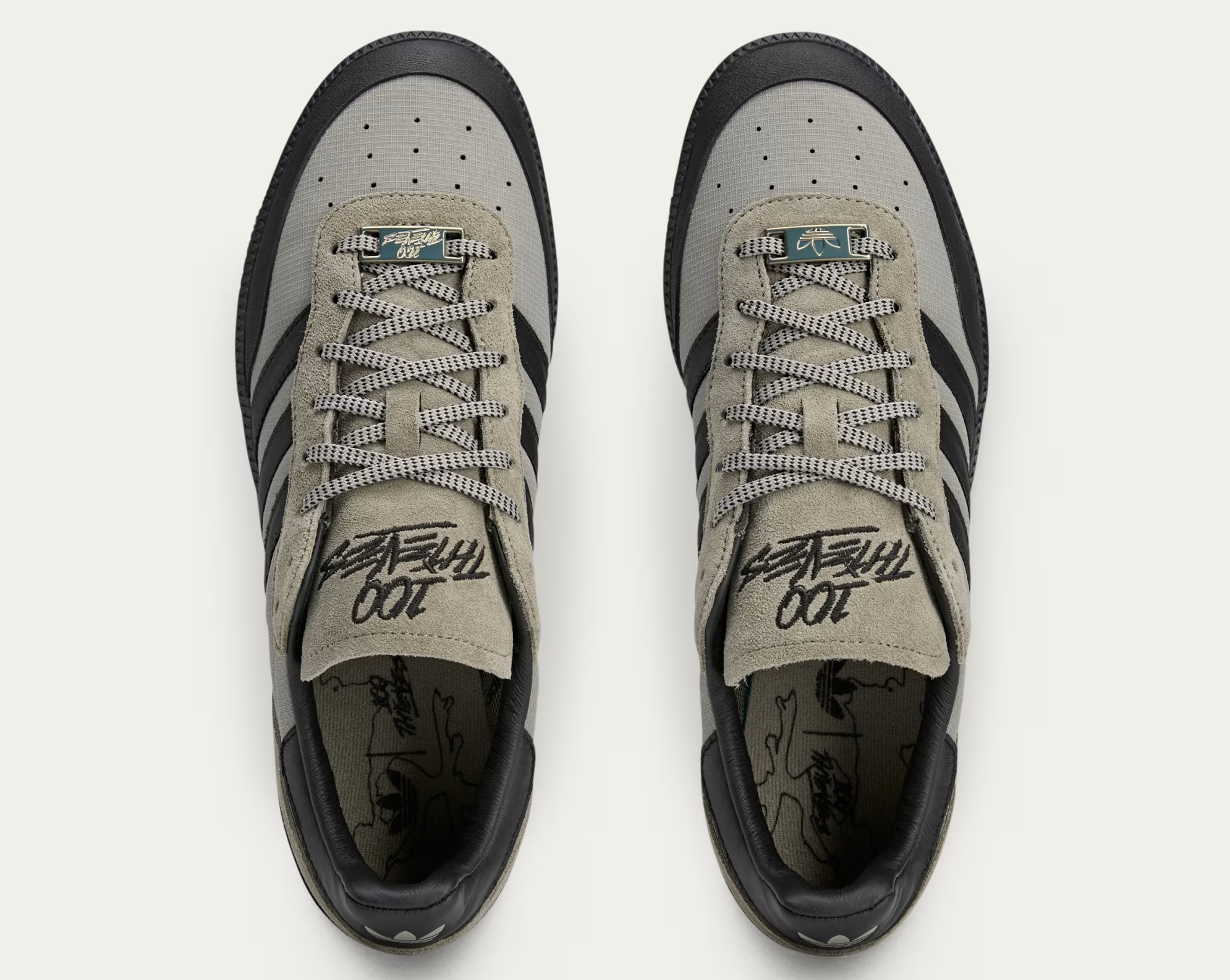 Giày Adidas 100 Thieves Palos Hills ‘Silver Pebble’ JR5536 - Ảnh 5