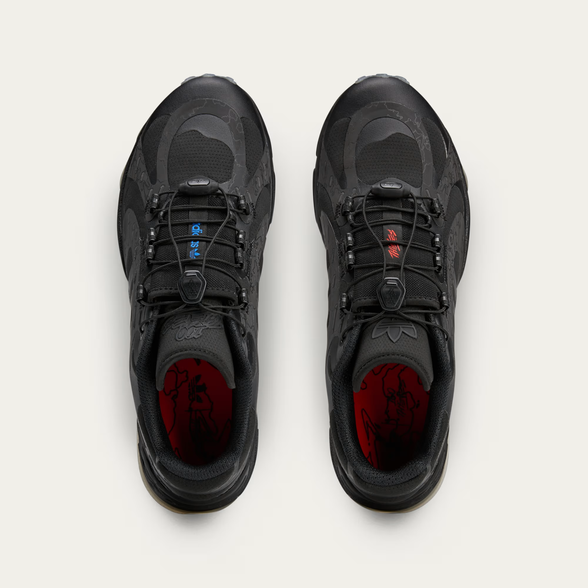 Alternative view of Giày Adidas Savage 100 Thieves ‘Black Silver’ JR5538