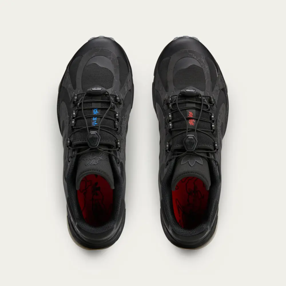 Alternative view of Giày Adidas Savage 100 Thieves ‘Black Silver’ JR5538