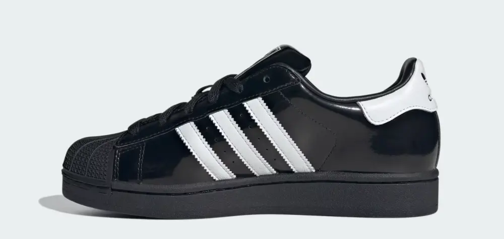 Giày Adidas Superstar II ‘Black White Patent’ JH7756 - Ảnh 3