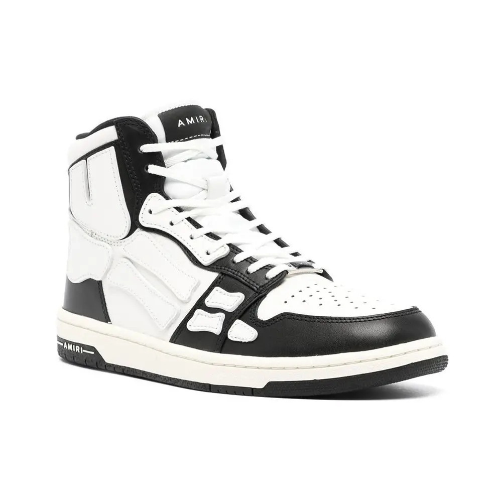 Giày Amiri Skel High Tops ‘Black White’ PXMFS001-004 - Ảnh 5