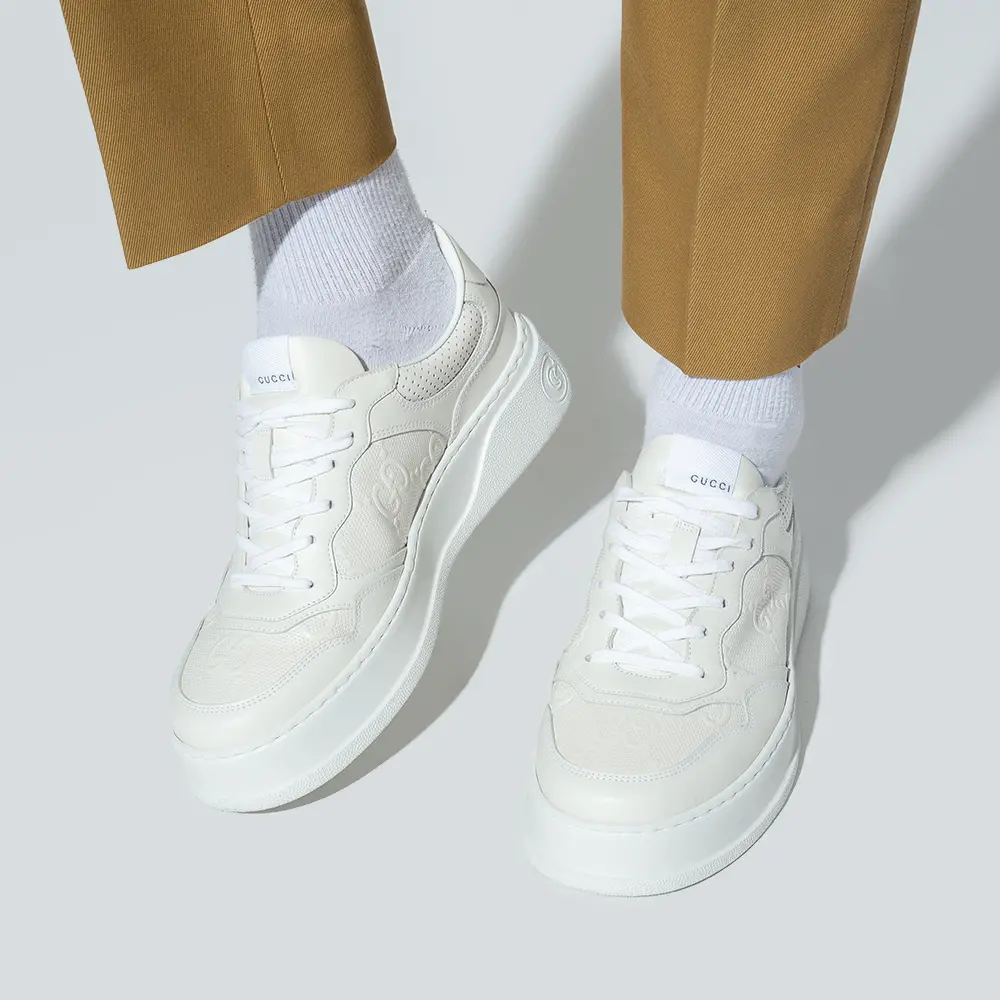 Giày Gucci GG Embossed Sneaker ‘White’ 669582-1XL10-9014 - Ảnh 3
