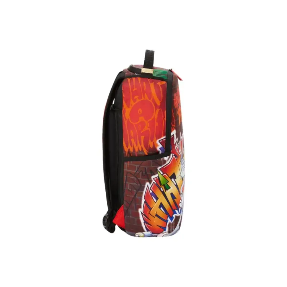 Balo SPRAYGROUND Polyester 'Orange Gray' 910B4383NSZ - Ảnh 3