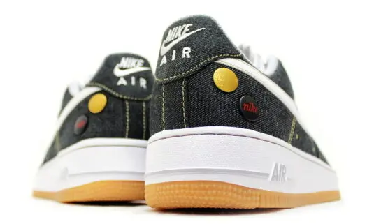 Giày Nike Air Force 1 ’07 Low ‘Black Denim’ 630930-001 - Ảnh 4