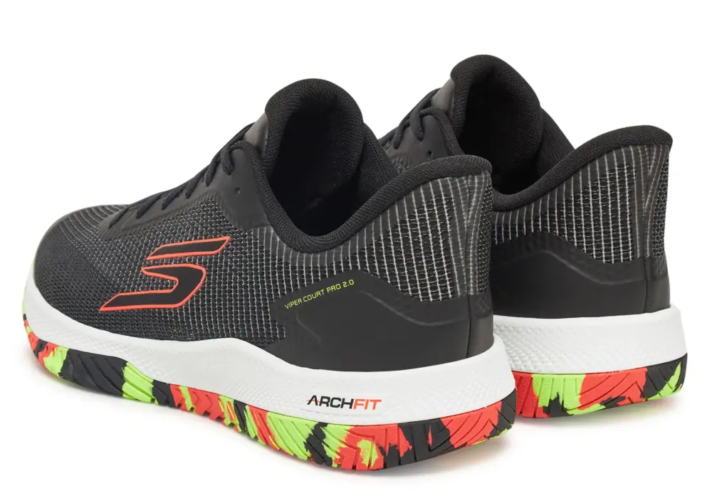 Giày Skechers Viper Court Pro 2.0 ‘Black’ 246109-BKMT - Ảnh 4