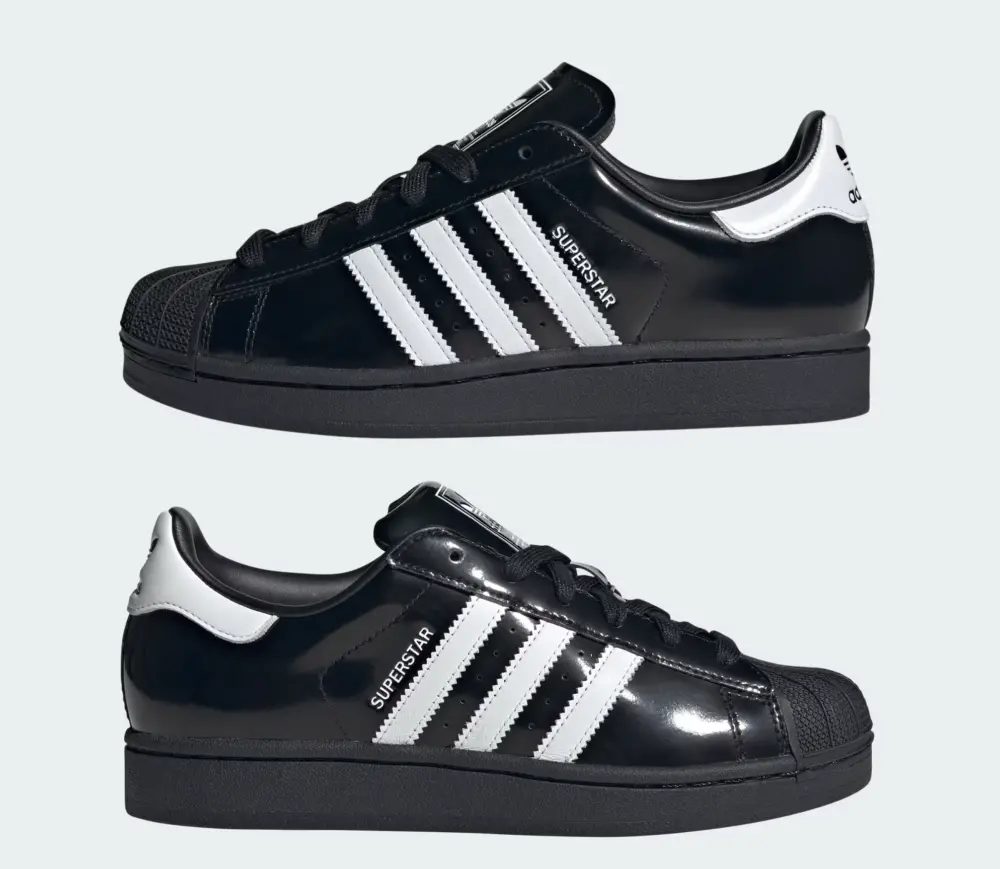 Giày Adidas Superstar II ‘Black White Patent’ JH7756 - Ảnh 4