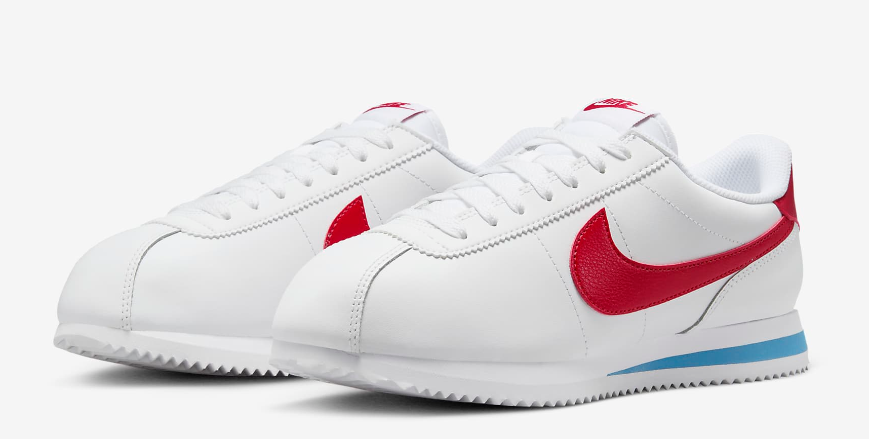 Giày Nike Cortez Leather ‘White Red Blue’ DN1791-108 - Ảnh 4