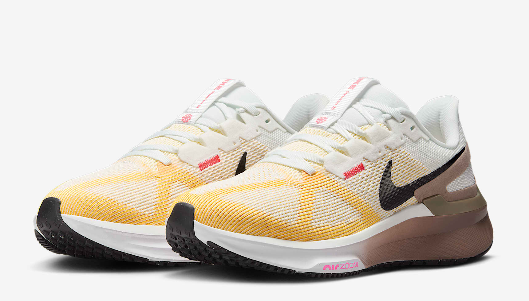 Giày Nike Air Zoom Structure 25 ‘White Brown Black’ DJ7884-110 - Ảnh 4