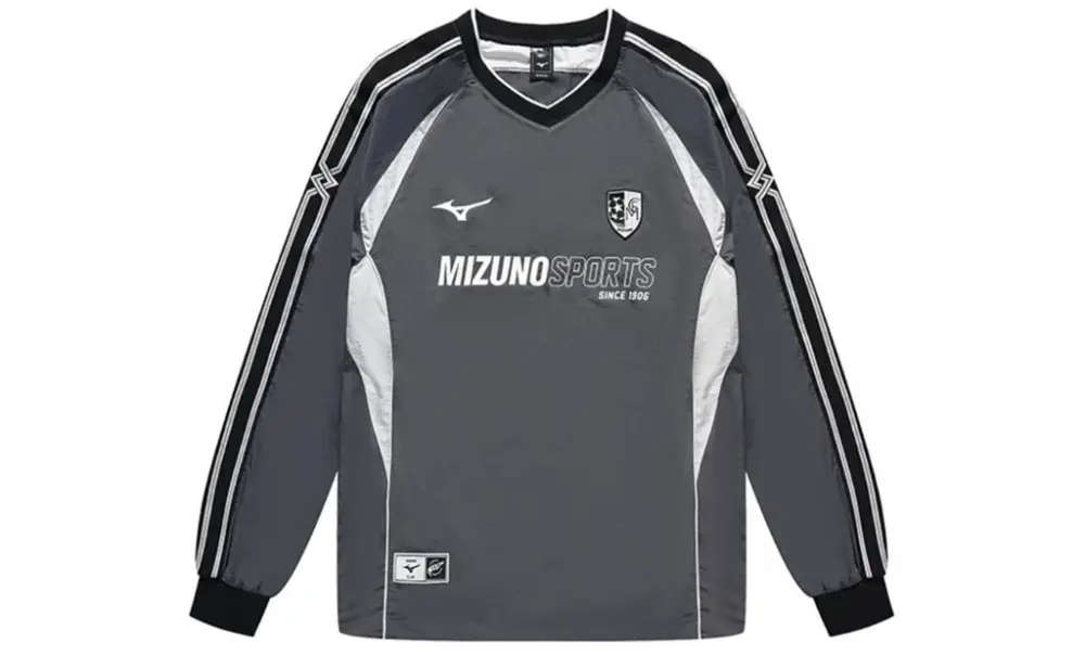 Áo Mizuno Blokecore Retro Long Sleeved ‘Grey’ K2CE46Y3