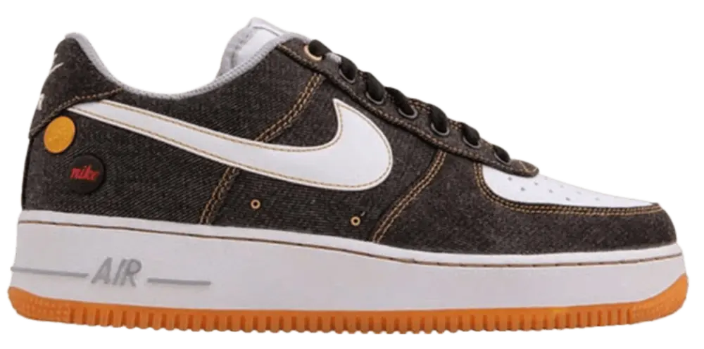 Giày Nike Air Force 1 ’07 Low ‘Black Denim’ 630930-001