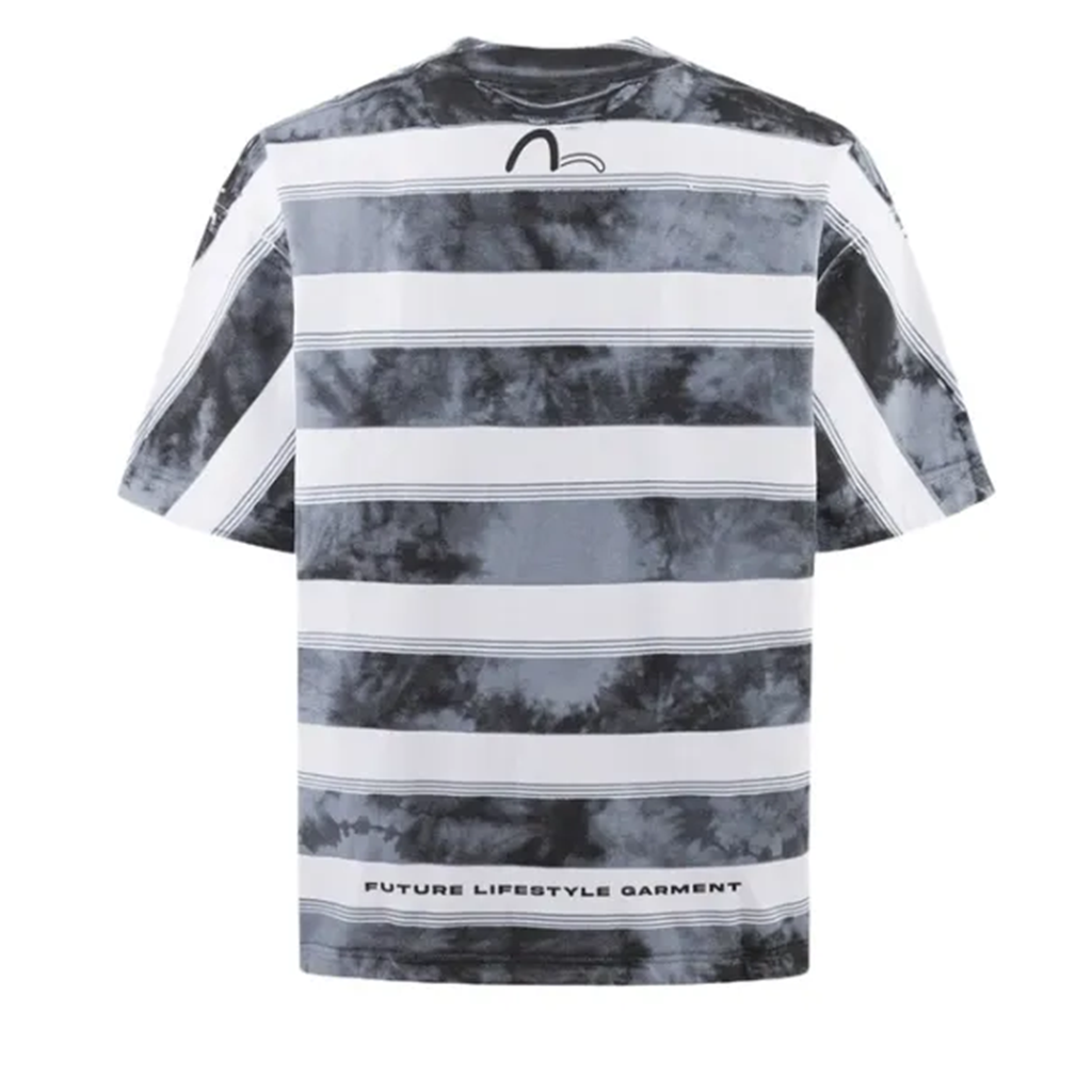 Áo EVISU SS25 'Black Stripes' 2ESGNM5TS5110LFCT - Ảnh 4