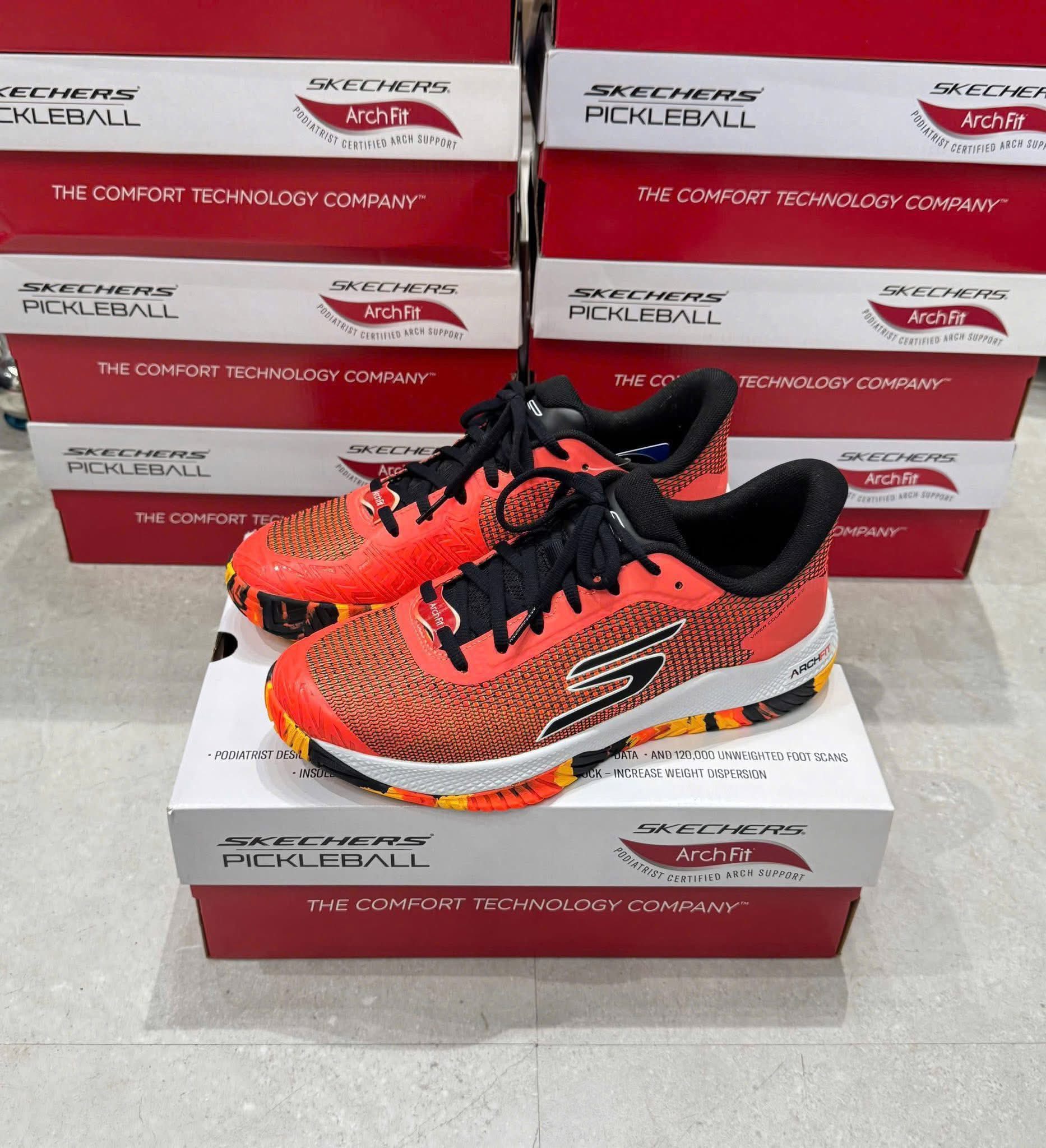 Giày Skechers Viper Court Pro 2.0 ‘Orange’ 246109-ORG - Ảnh 7