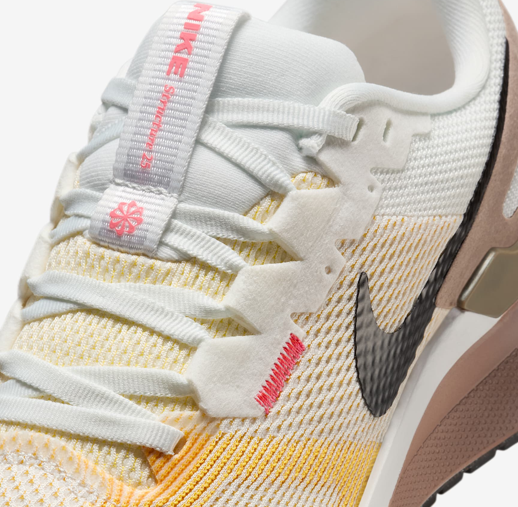 Giày Nike Air Zoom Structure 25 ‘White Brown Black’ DJ7884-110 - Ảnh 5
