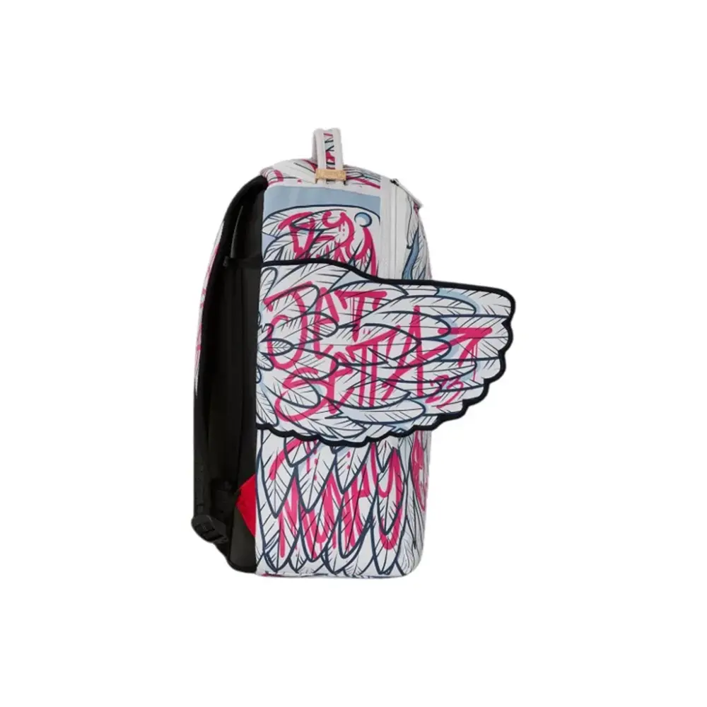 Alternative view of Balo SPRAYGROUND Artificial Leather 'White & Red' SD-B6216