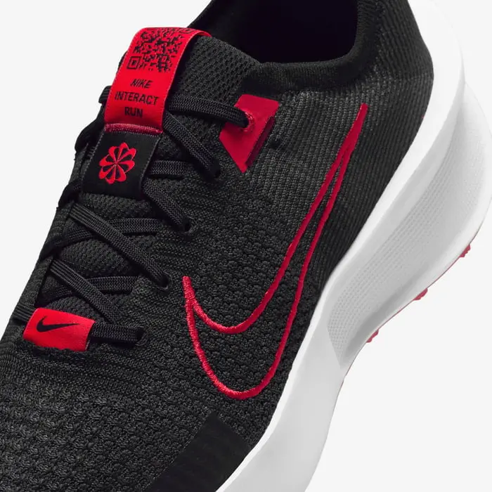 Alternative view of Giày Nike Interact Run ‘Black White Fire Red’ FD2291-007
